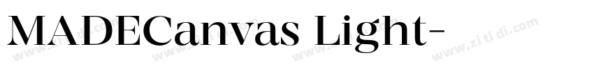 MADECanvas Light字体转换